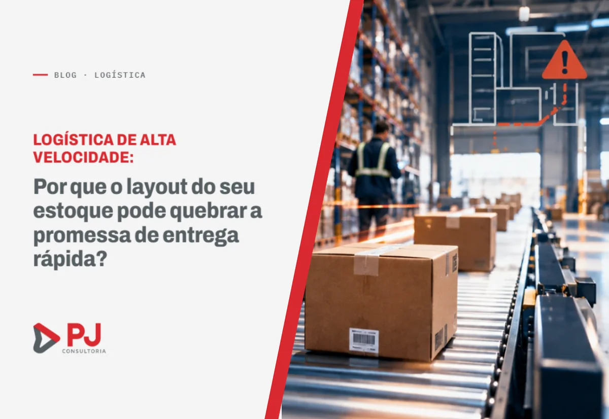 Layout de estoque otimizado para separação de pedidos e entrega rápida no e-commerce